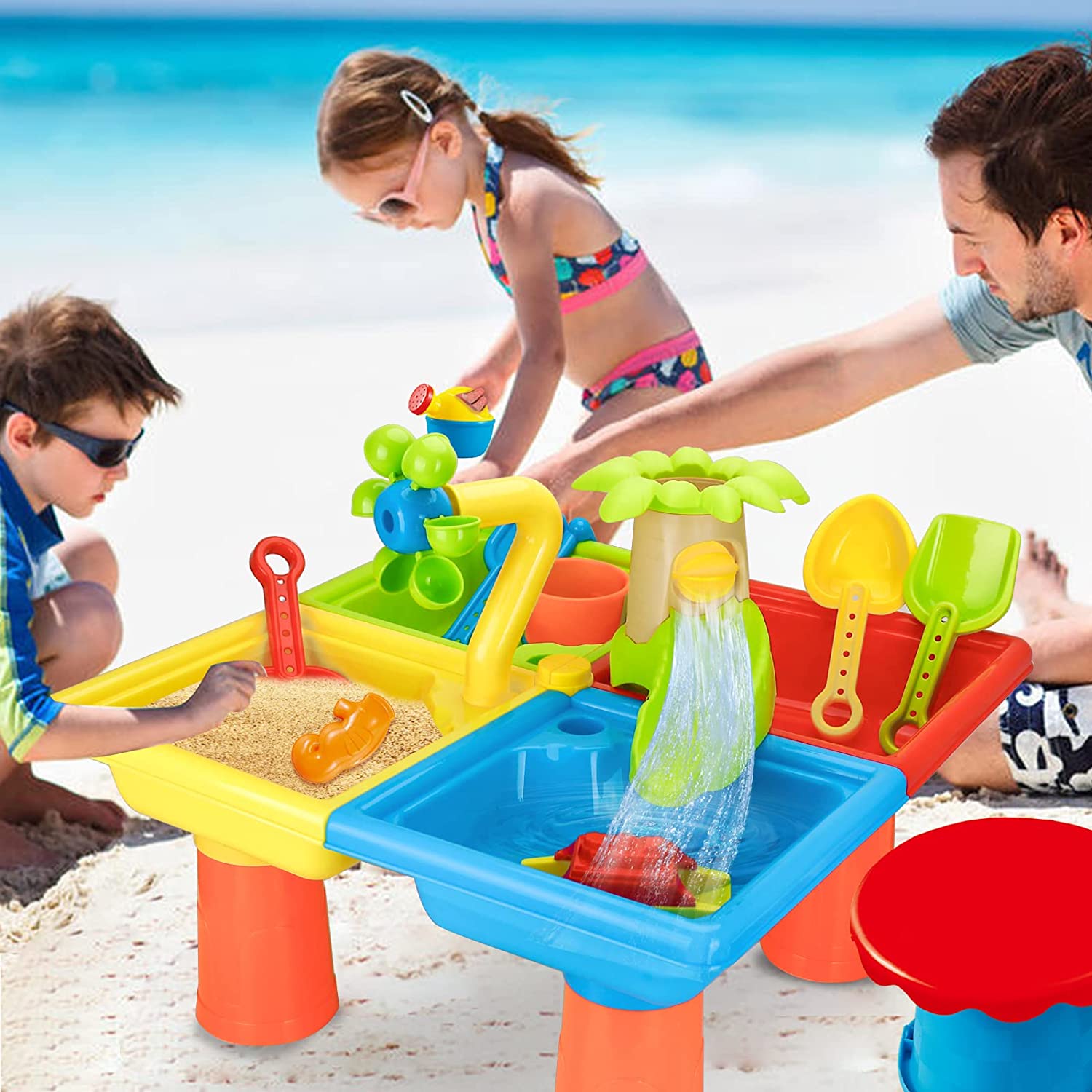 Kids Outdoor Water Play - ألعاب لعب على الشاطئ والرمال للأطفال