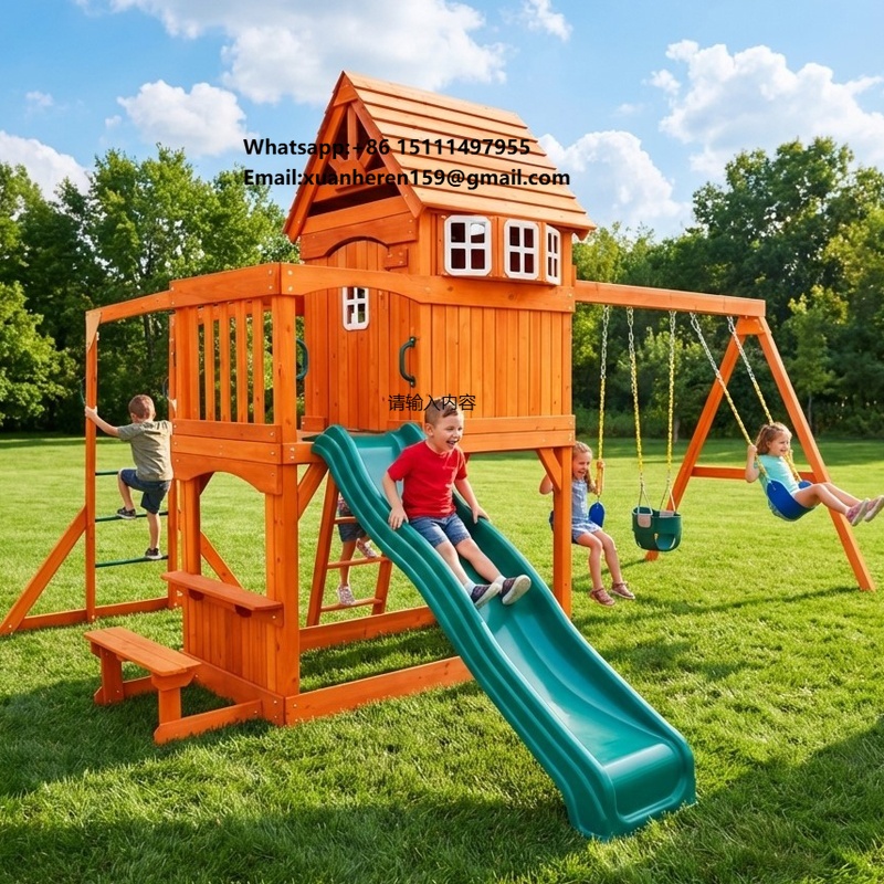 Kids Outdoor Monkey Bars - معدات ترفيهية خارجية كبيرة للأطفال، مجموعة