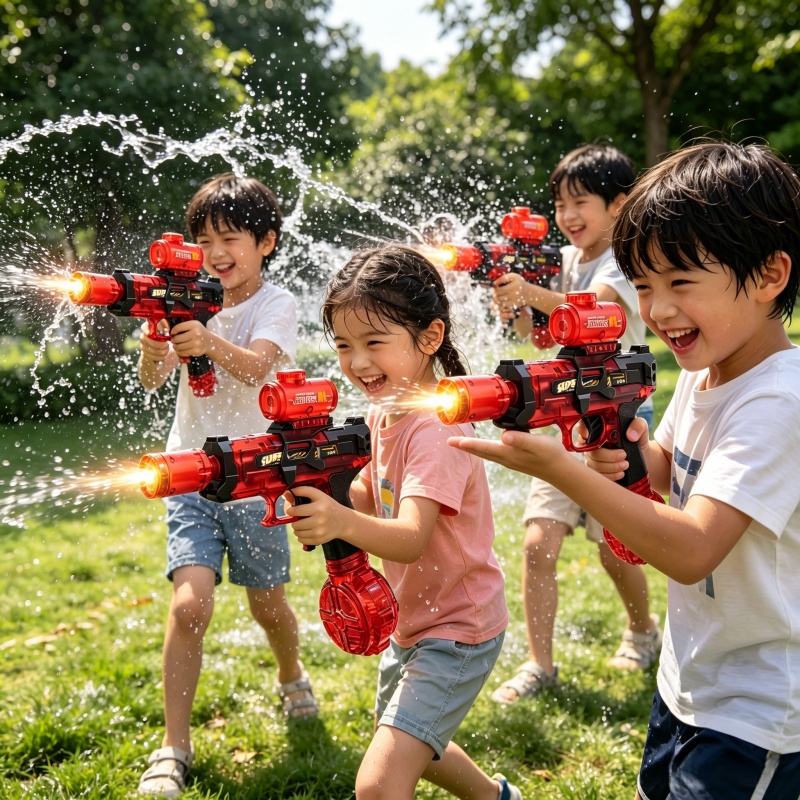 Kids Outdoor Water Play - مسدسات مياه كهربائية للأطفال بمحاكاة إطلاق