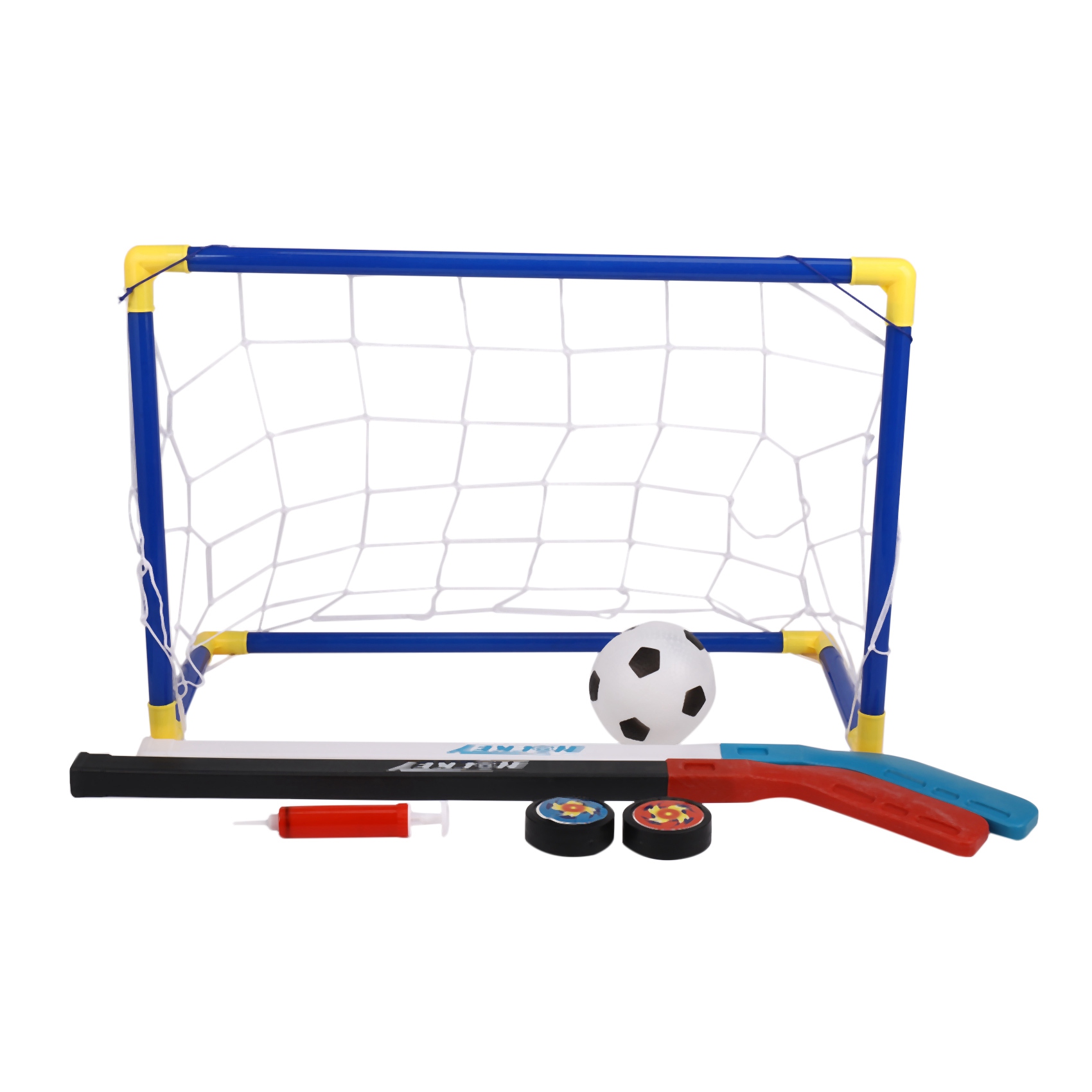 Kids Outdoor Hockey Set - مجموعة ألعاب كرة القدم والهوكي على