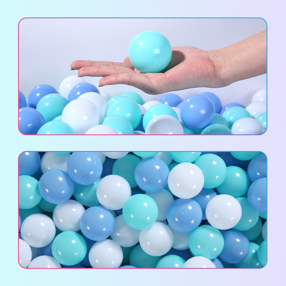 Kids Outdoor House Accessories - 100 قطعة كرات بلاستيكية ملونة بركة