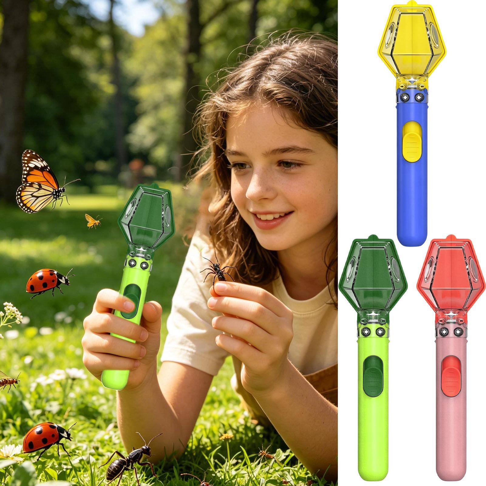 Kids Outdoor Education - صندوق مراقبة الحشرات المحمول متعدد الوظائف،
