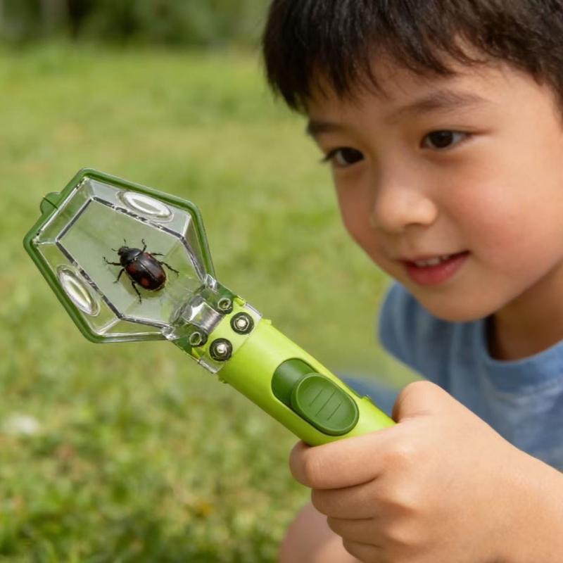 Kids Outdoor Education - مكبر رؤية للأطفال، صندوق لصيد الحشرات،
