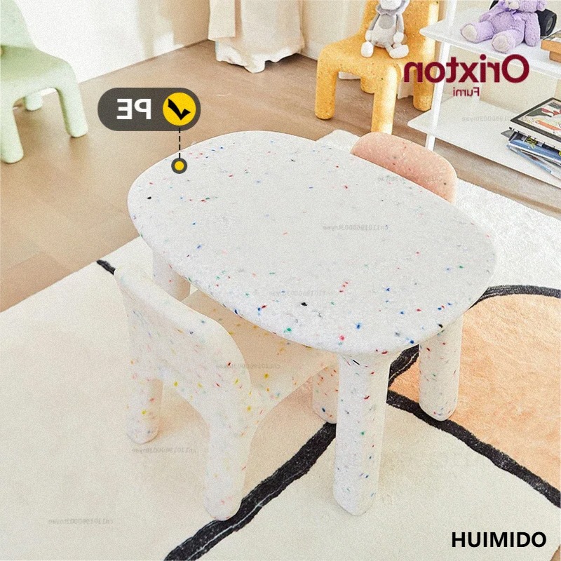 Kids Outdoor Table And Chairs - طاولة وكراسي دراسة للأطفال مع مسند