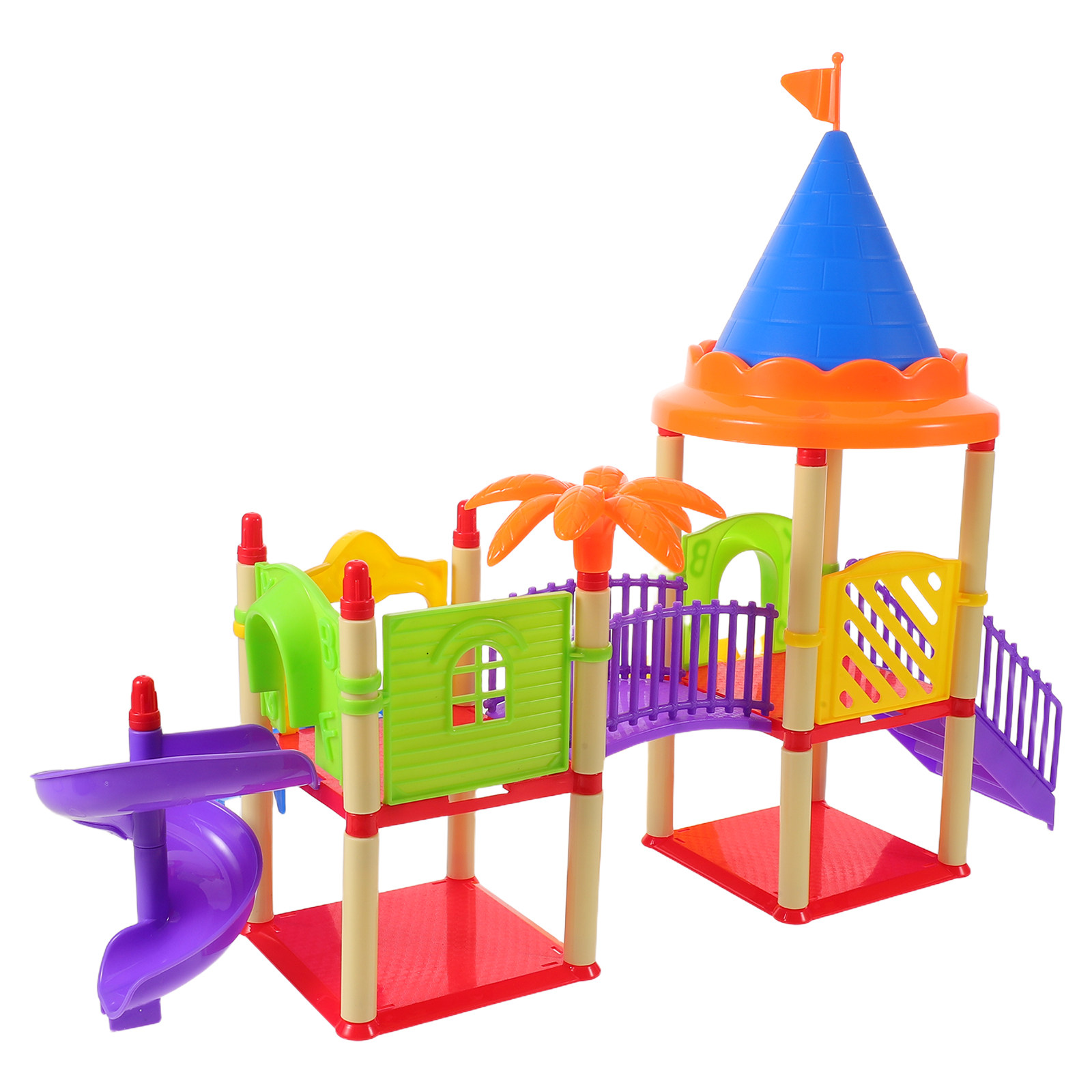 Kids Outdoor House Accessories - منزل ألعاب بلاستيكي ملون محمول للأطفال