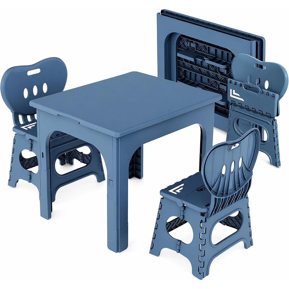 Kids Outdoor Table And Chairs - طقم طاولة وكراسي قابلة للطي، طاولة