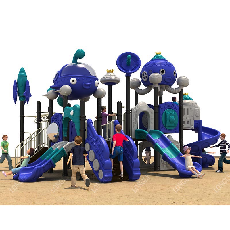 Kids Outdoor Monkey Bars - معدات ملعب بلاستيكية للأطفال بطول 114
