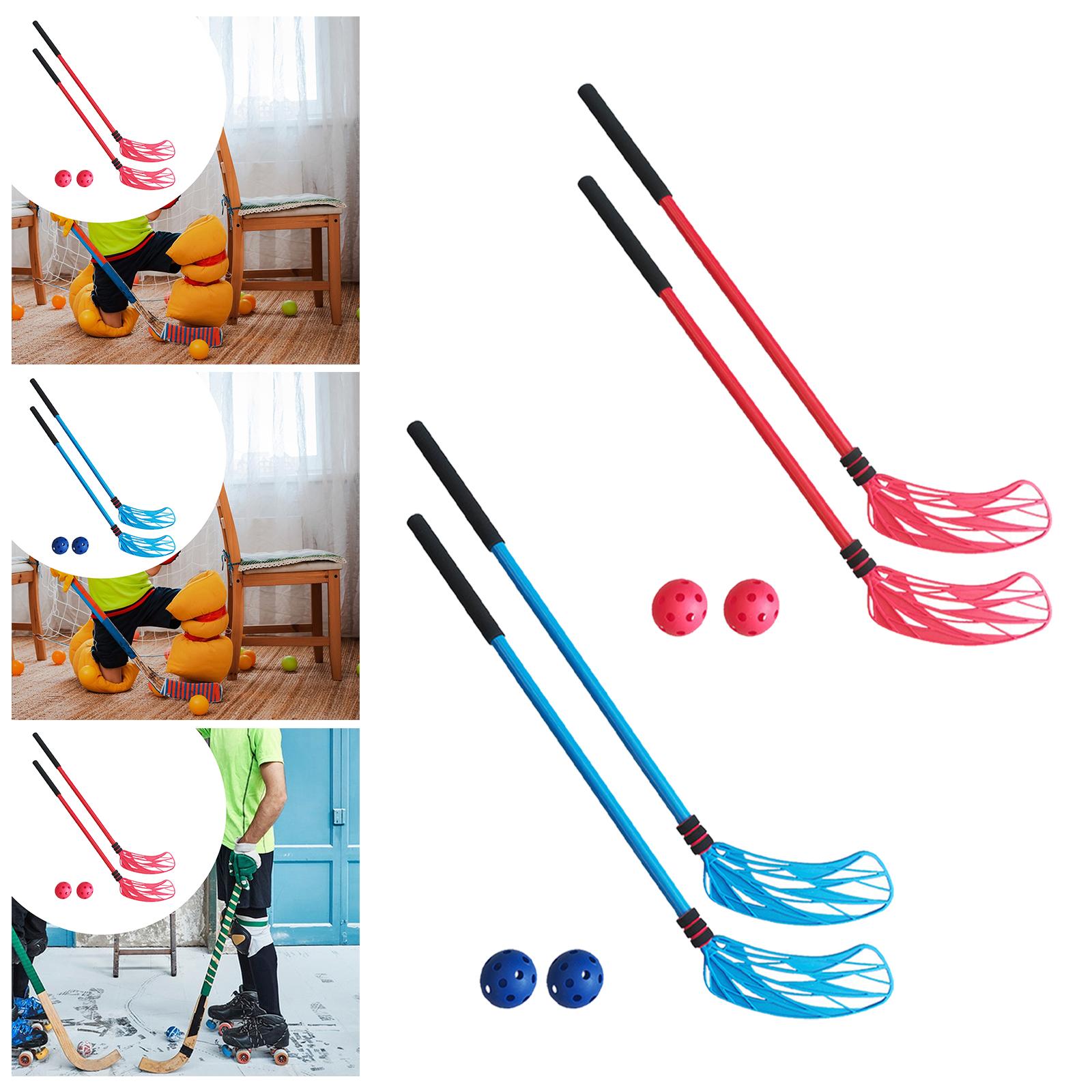 Kids Outdoor Hockey Set - مجموعة لعبة هوكي للأطفال، عصي بلاستيكية