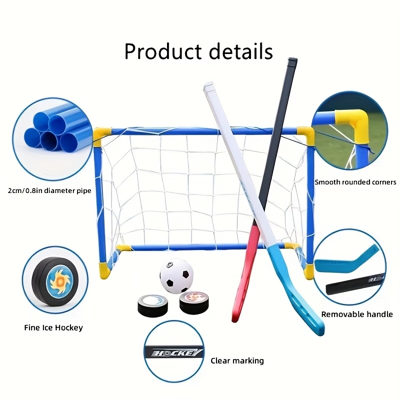 مجموعة ألعاب رياضية 2 في 1 للأ - مراجعة Kids Outdoor Hockey Set وسعره