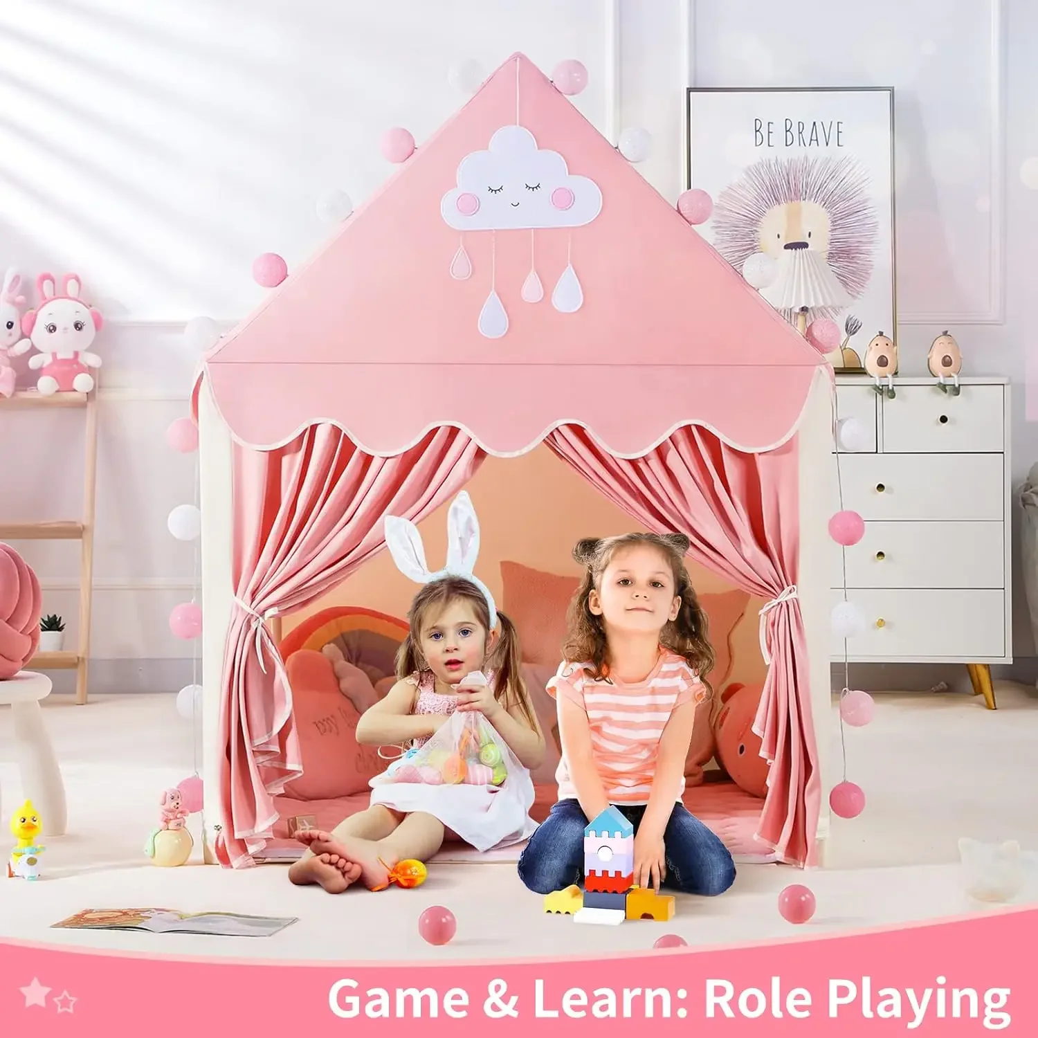 الأطفال تلعب خيمة الأميرة القل - مراجعة Kids Outdoor House Accessories وسعره