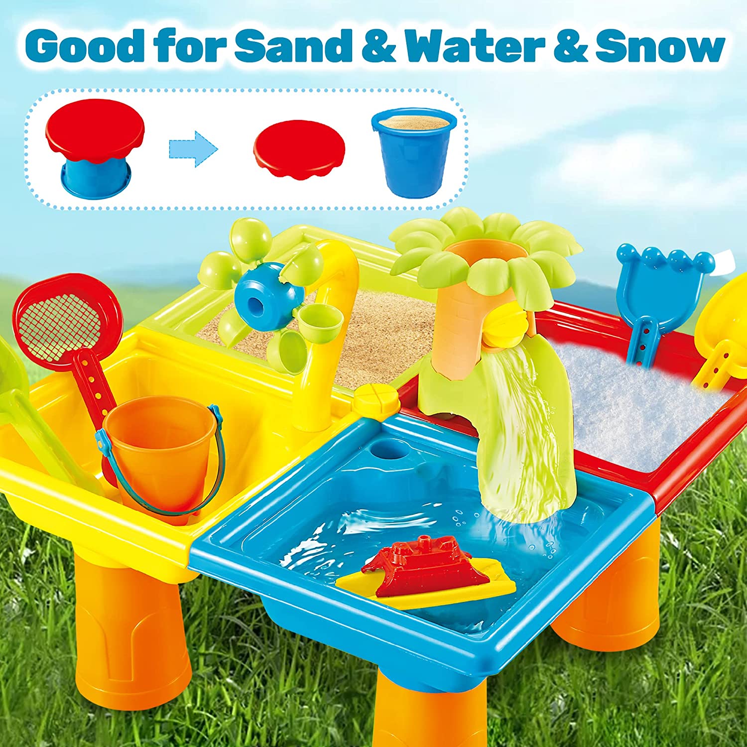 ألعاب لعب على الشاطئ والرمال ل - مراجعة Kids Outdoor Water Play وسعره