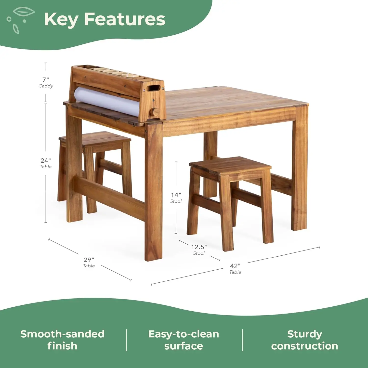 طقم طاولة وكرسي أكاديا للأنشطة - مراجعة Kids Outdoor Table And Chairs وسعره