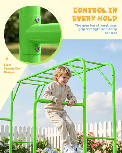 مجموعة ألعاب مونكي بار خارجية  - مراجعة Kids Outdoor Monkey Bars وسعره