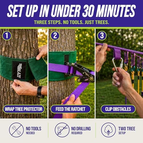 مسار عقبات للأطفال - متعة خارج - مراجعة Kids Outdoor Monkey Bars وسعره