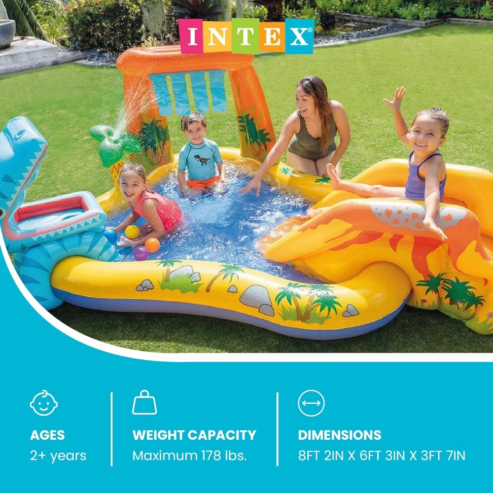 مركز ألعاب ديناصورات قابل للنف - مراجعة Kids Outdoor Activity Centre وسعره