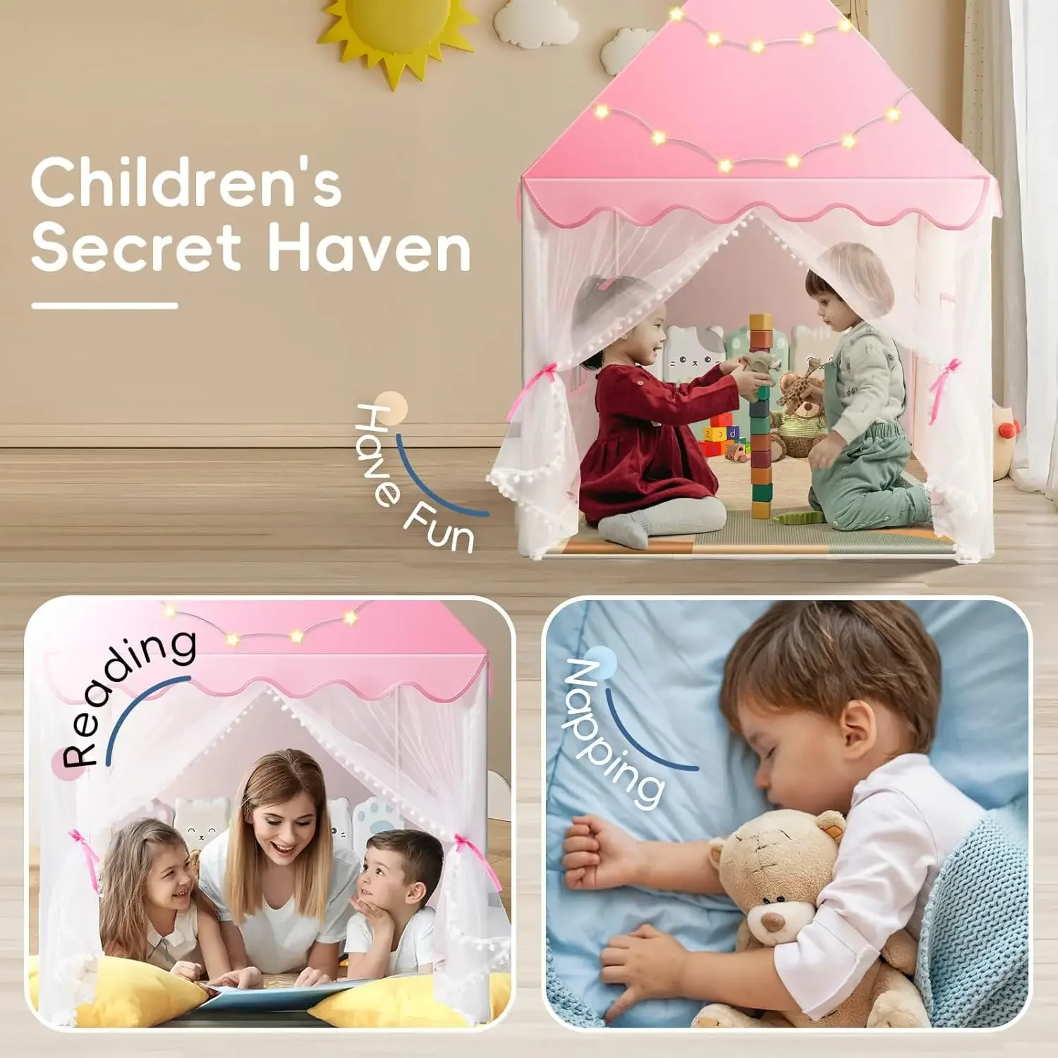 الأطفال تلعب خيمة الأميرة القل - مراجعة Kids Outdoor House Accessories وسعره