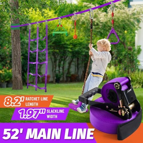 مسار عقبات للأطفال - حبل مشدود - مراجعة Kids Outdoor Monkey Bars وسعره
