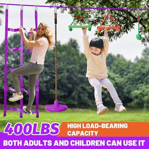مسار عقبات للأطفال - حبل مشدود - مراجعة Kids Outdoor Monkey Bars وسعره