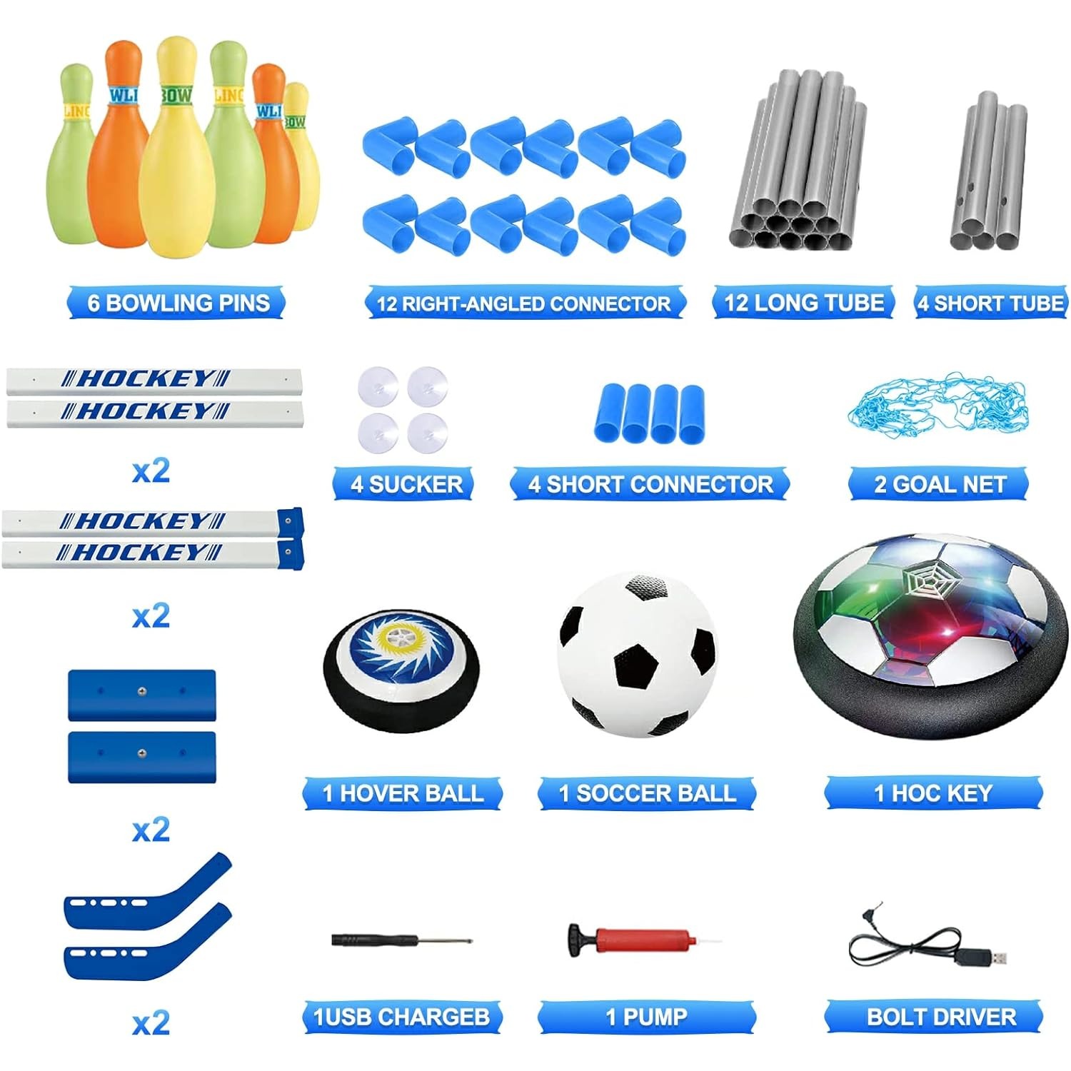 مجموعة البولينج للهوكي للأطفال - مراجعة Kids Outdoor Hockey Set وسعره