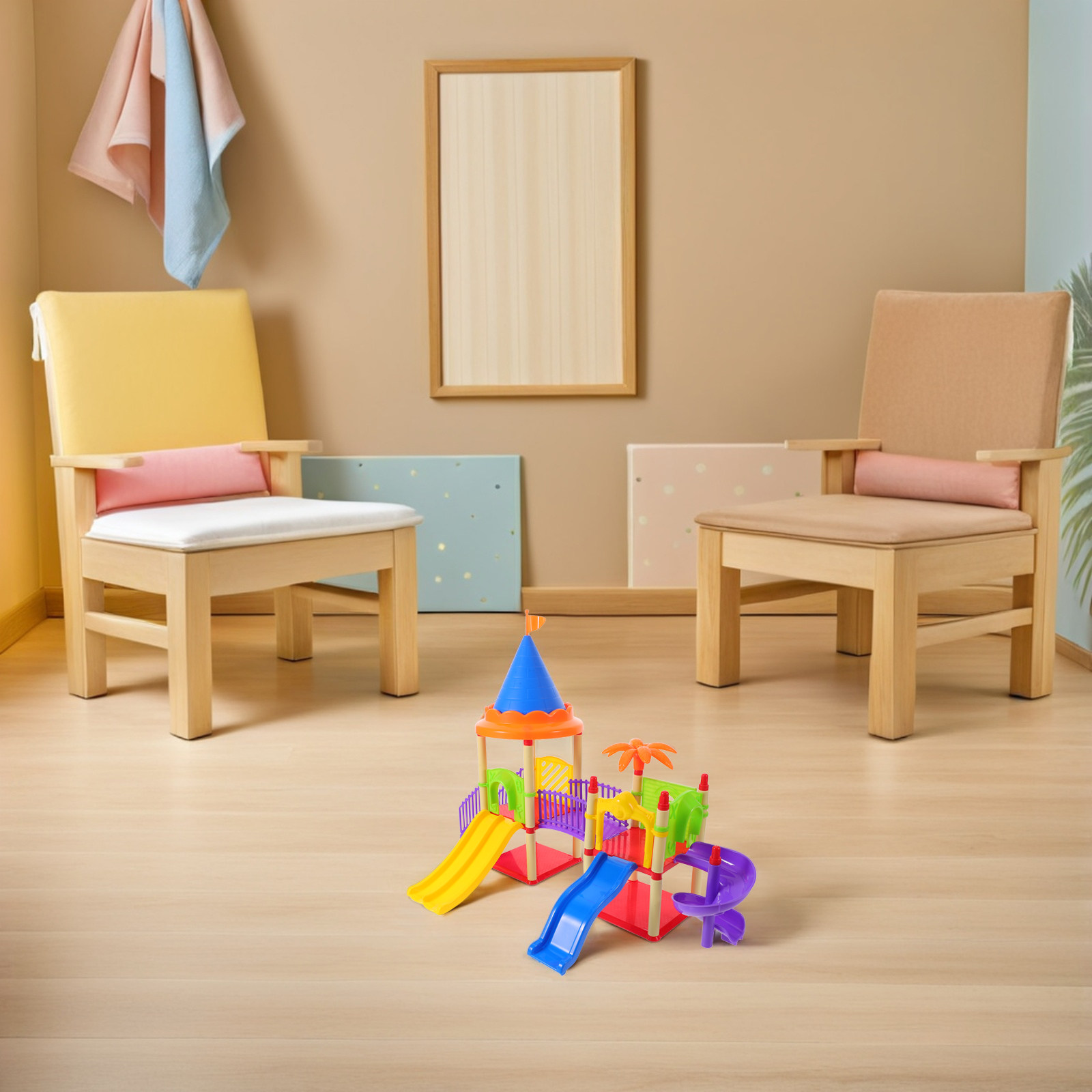 منزل ألعاب بلاستيكي ملون محمول - مراجعة Kids Outdoor House Accessories وسعره