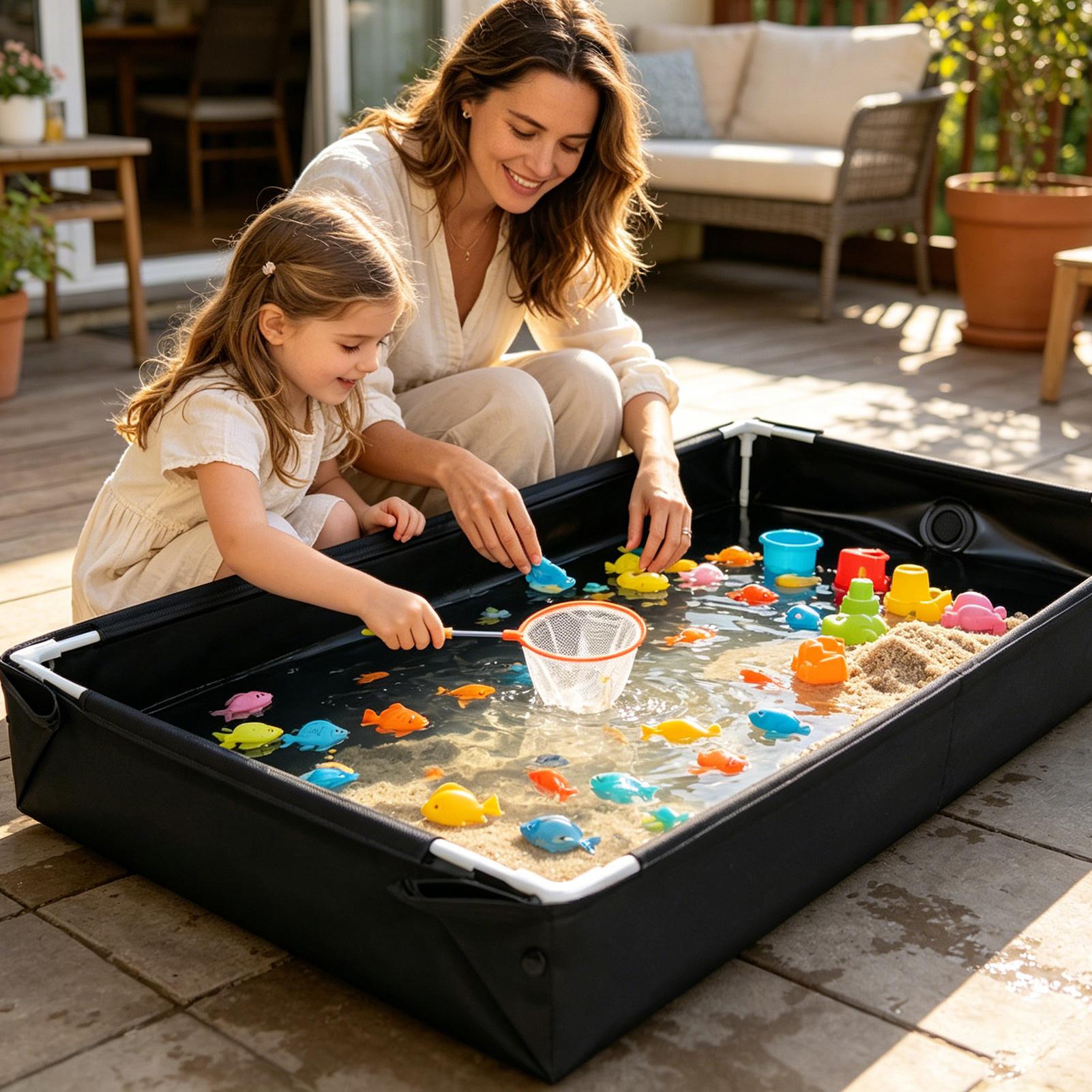 حوض ماء ورمل جديد للعب في الهو - مراجعة Kids Outdoor Education وسعره