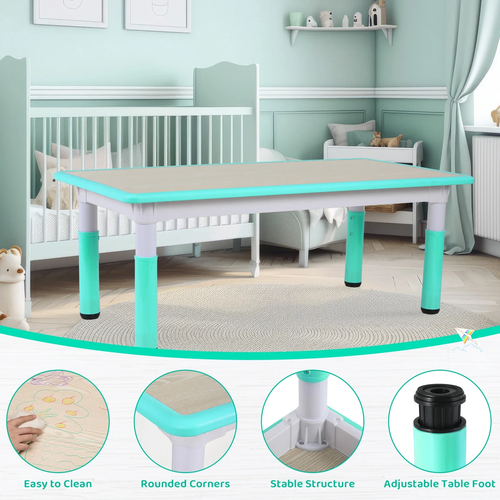 مجموعة طاولة وكرسي للأطفال قاب - مراجعة Kids Outdoor Table And Chairs وسعره
