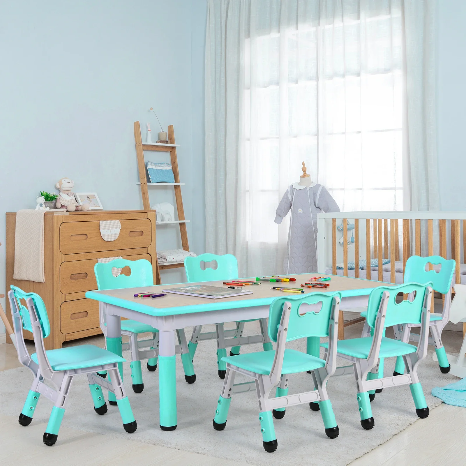 مجموعة طاولة وكرسي للأطفال قاب - مراجعة Kids Outdoor Table And Chairs وسعره