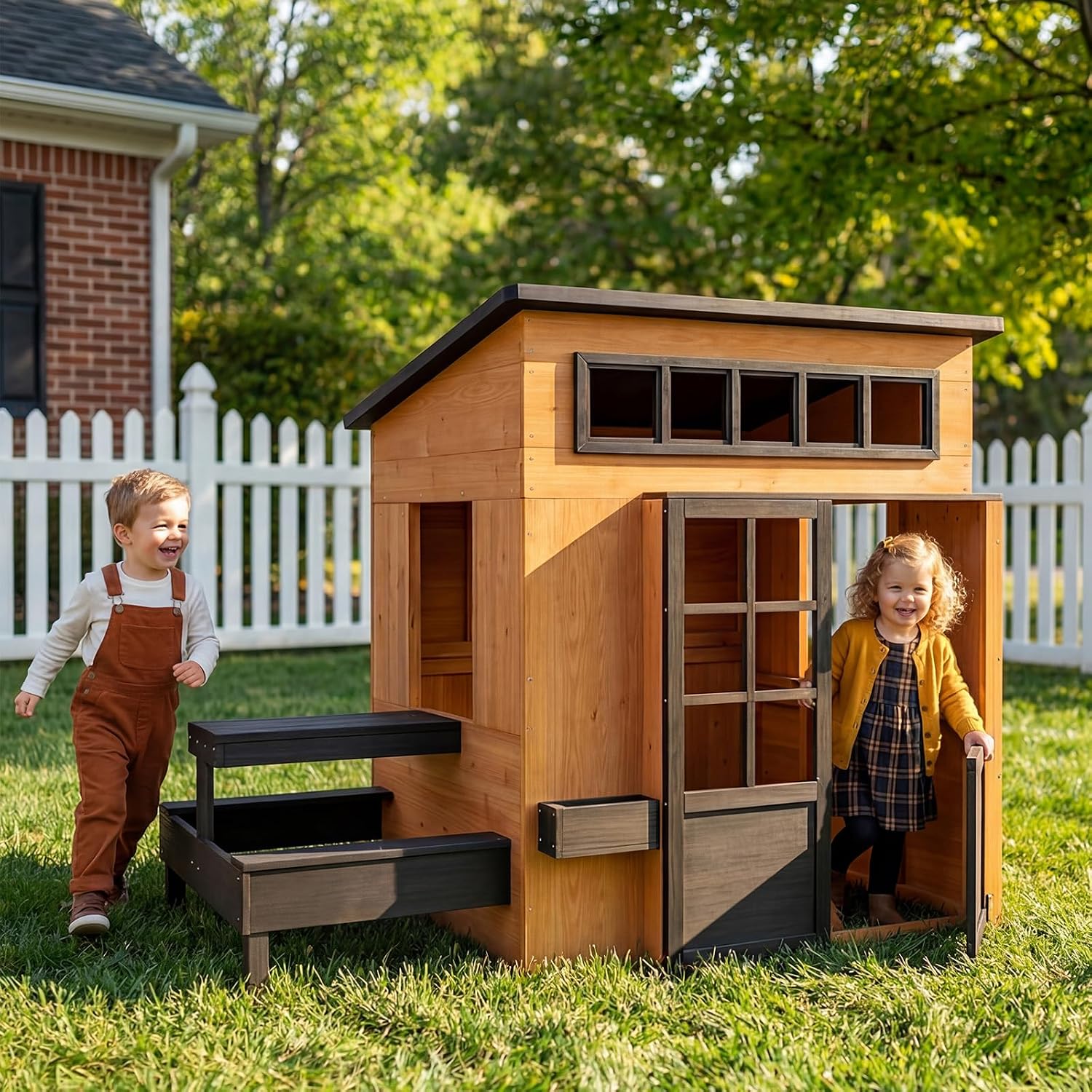 بيت لعب خارجي نورديفال من خشب  - مراجعة Kids Outdoor House With Kitchen وسعره