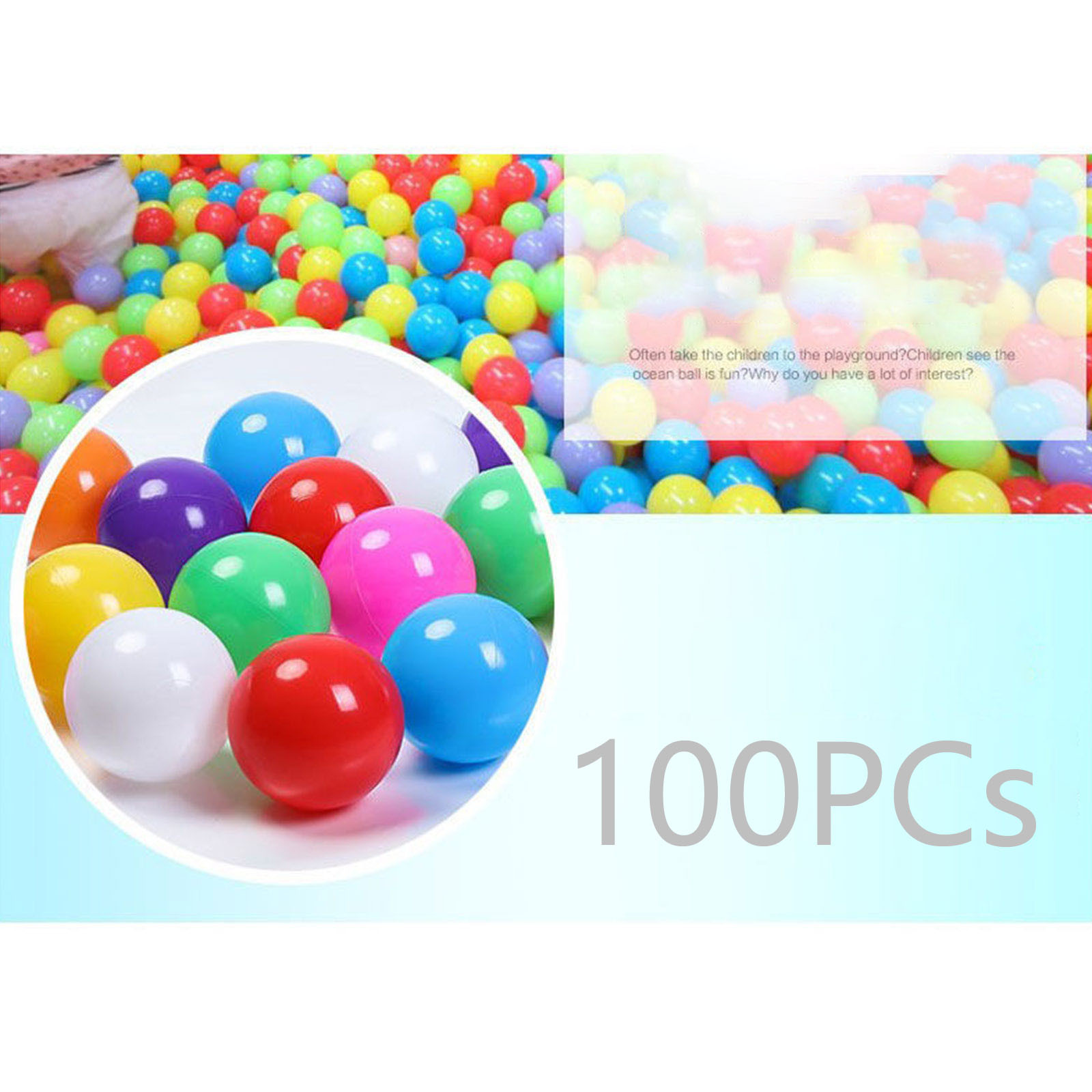 100 قطعة كرات بلاستيكية للأطفا - مراجعة Kids Outdoor Activity Centre وسعره