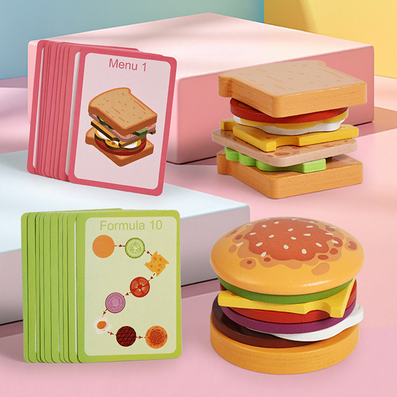 ألعاب تكديس الساندويتشات الخشب - مراجعة Kids Outdoor Kitchen Accessories وسعره