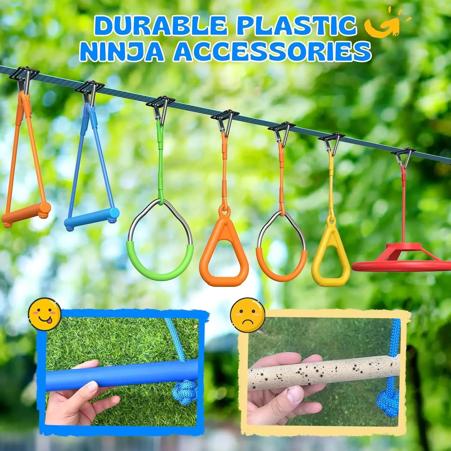 مجموعة ألعاب نينجا واريور من ه - مراجعة Kids Outdoor Ninja Playset وسعره