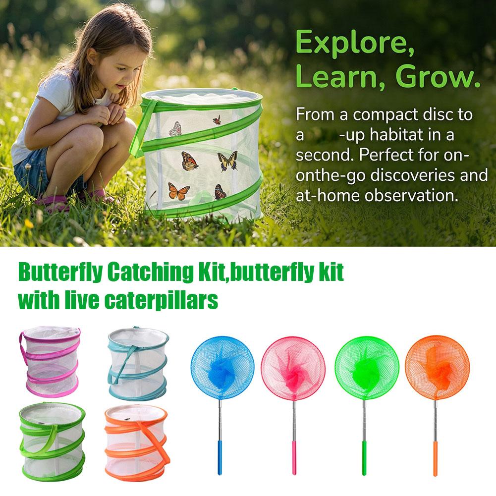 طقم صيد الفراشات للأطفال، قفص  - مراجعة Kids Outdoor Education وسعره