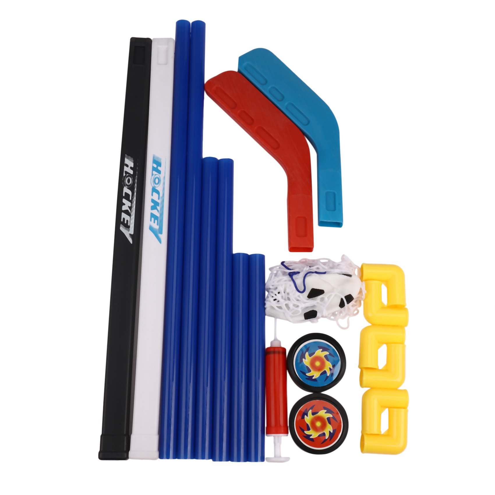 مجموعة ألعاب كرة القدم والهوكي - مراجعة Kids Outdoor Hockey Set وسعره