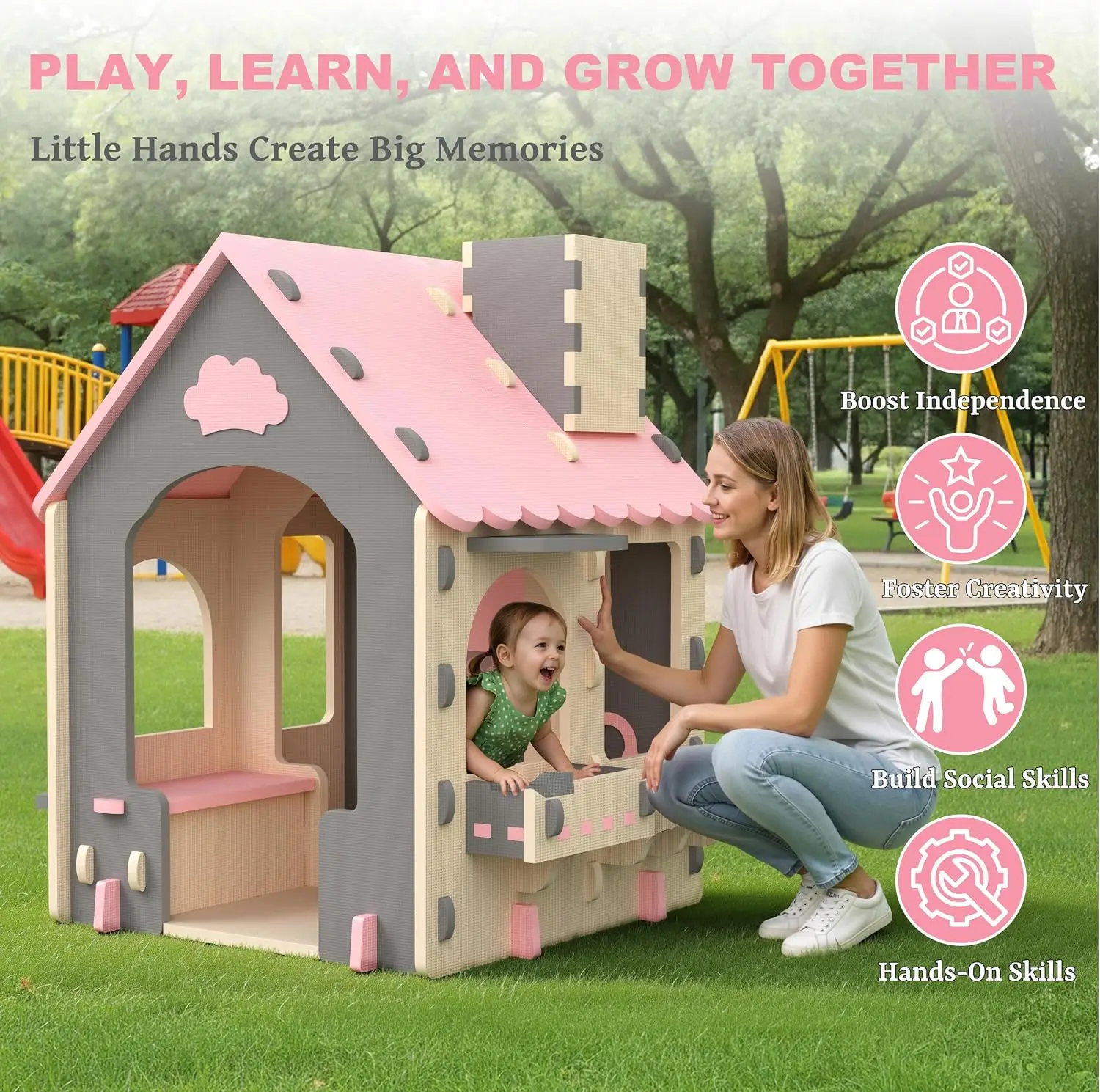 بيت لعب للأطفال بتصميم مطبخ، م - مراجعة Kids Outdoor House With Kitchen وسعره