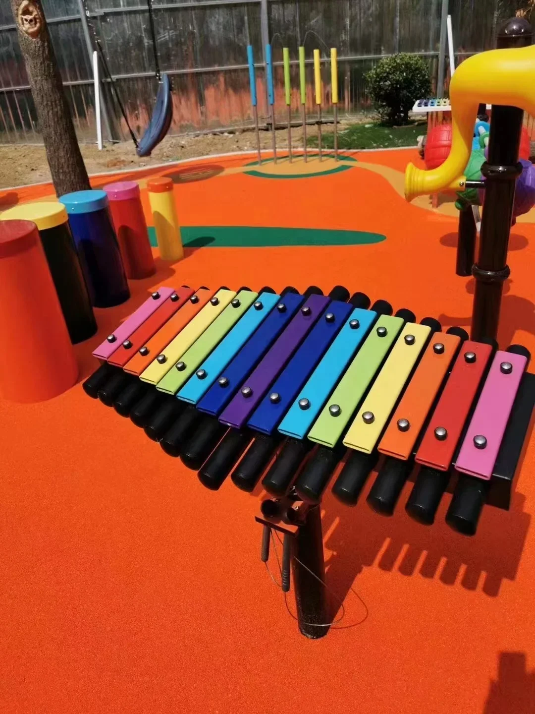 آلات موسيقية إيقاعية خارجية قا - مراجعة Kids Outdoor Xylophone وسعره
