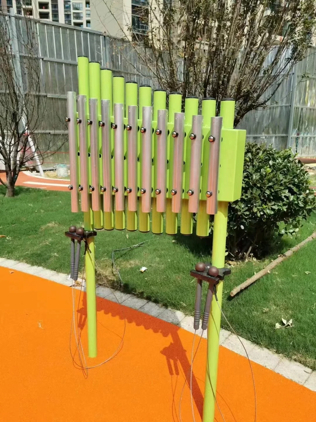 آلات موسيقية إيقاعية خارجية قا - مراجعة Kids Outdoor Xylophone وسعره