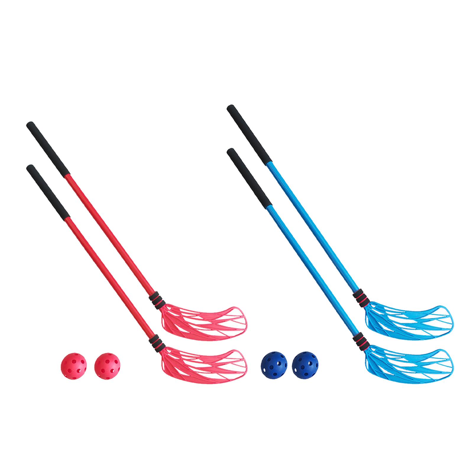 مجموعة من عصاين هوكي أرضي، لعب - مراجعة Kids Outdoor Hockey Set وسعره