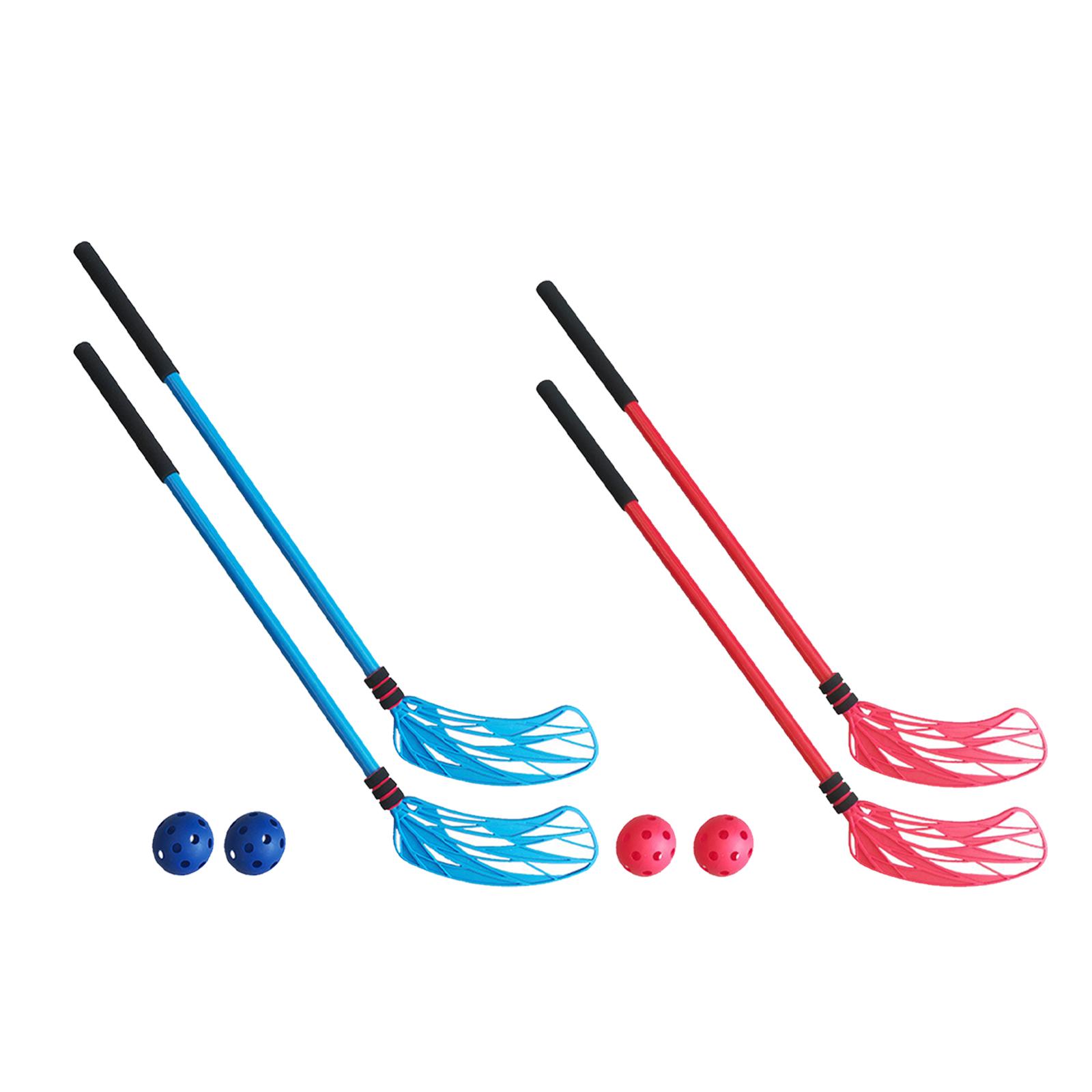 مجموعة من عصاين هوكي أرضي، لعب - مراجعة Kids Outdoor Hockey Set وسعره