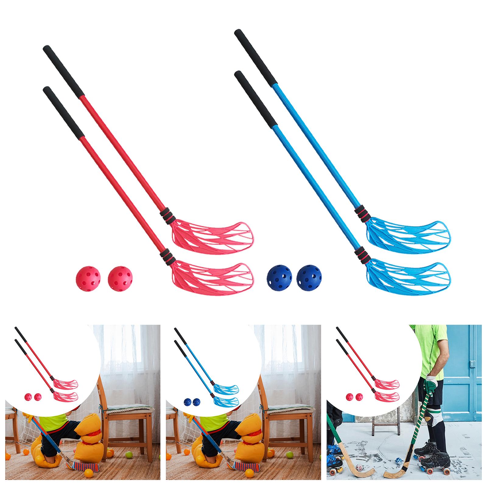 مجموعة من عصاين هوكي أرضي، لعب - مراجعة Kids Outdoor Hockey Set وسعره