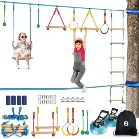مجموعة أدوات تدريب الأطفال الم - مراجعة Kids Outdoor Monkey Bars وسعره