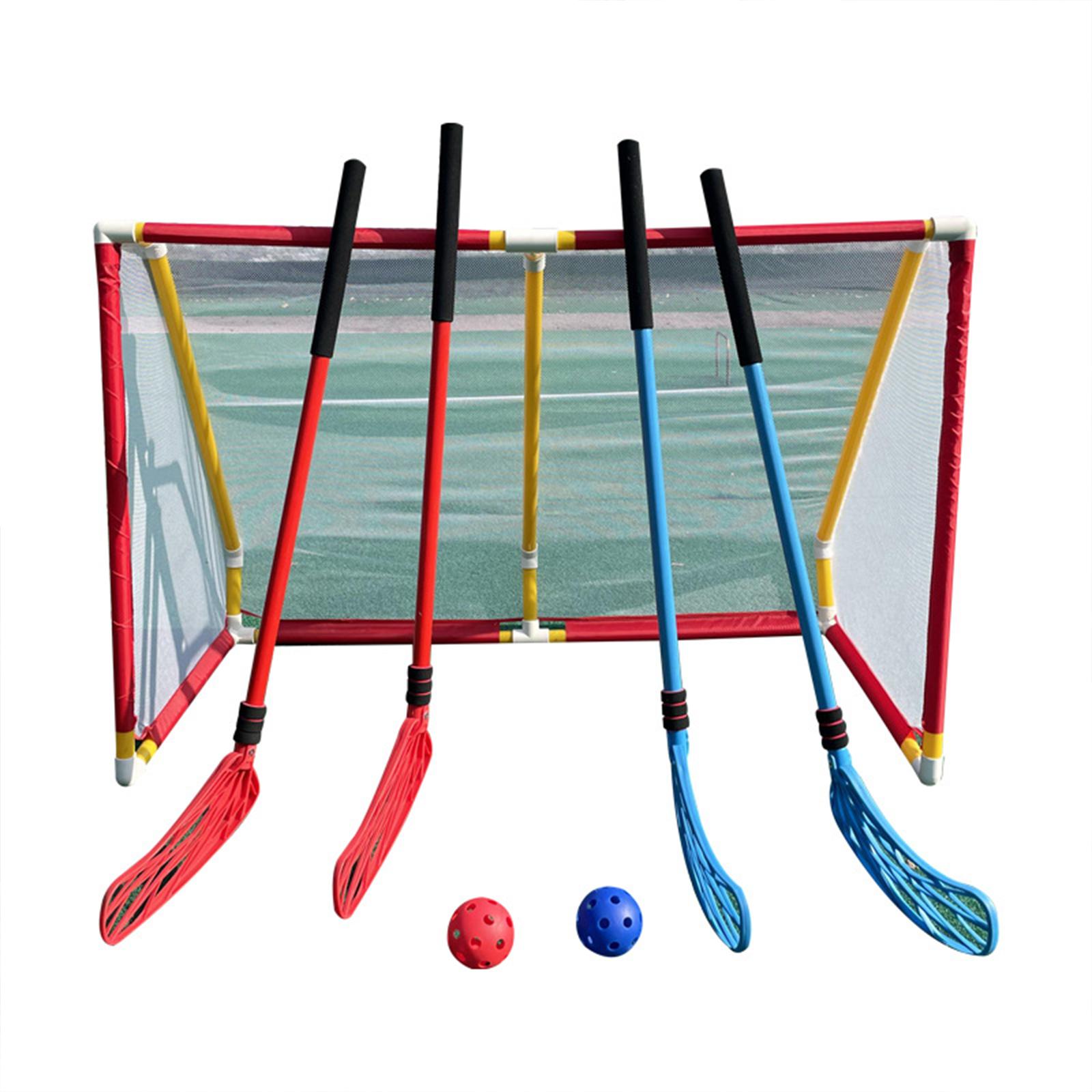 مجموعة لعبة هوكي للأطفال، عصي  - مراجعة Kids Outdoor Hockey Set وسعره