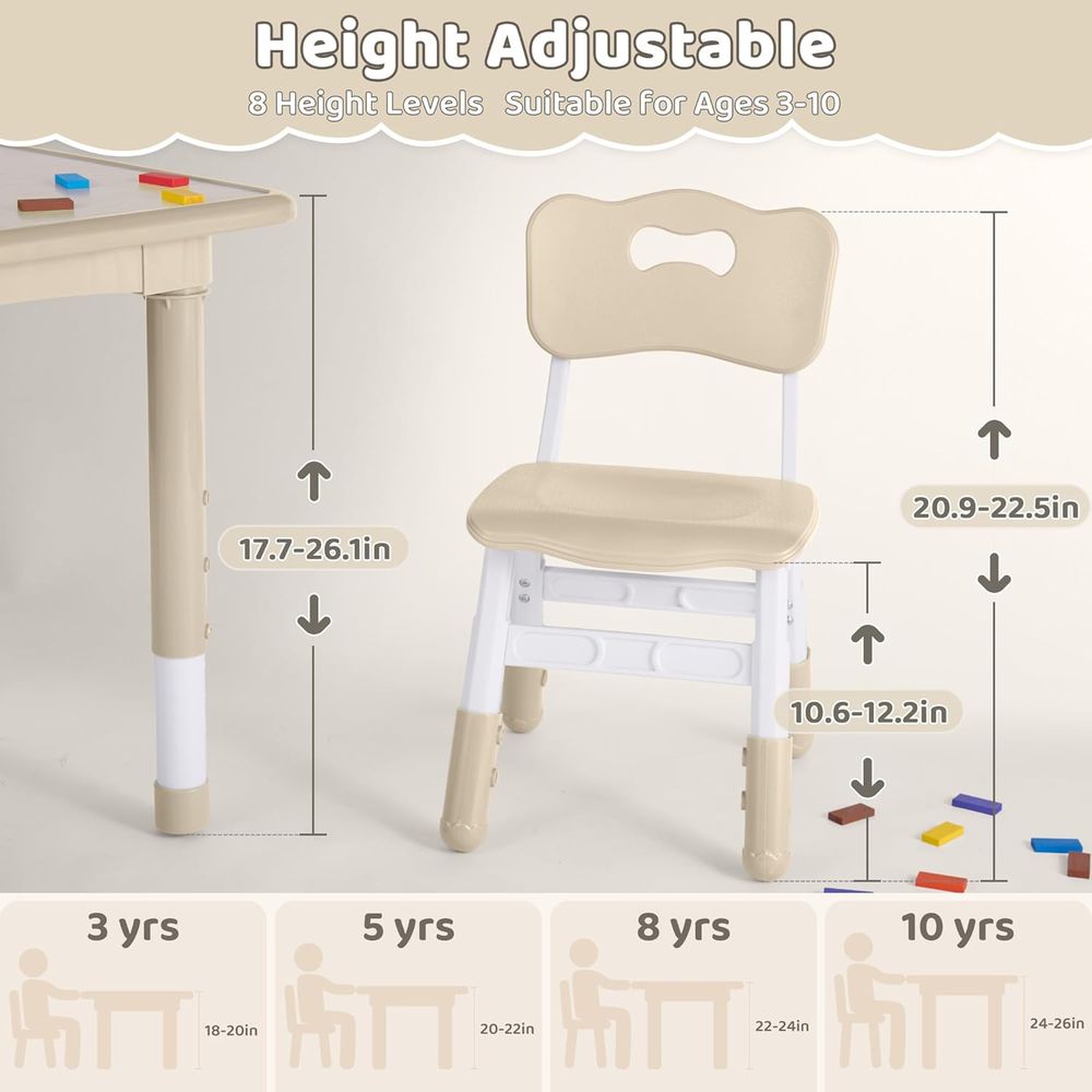 طقم طاولة و4 كراسي للأطفال، قا - مراجعة Kids Outdoor Table And Chairs وسعره