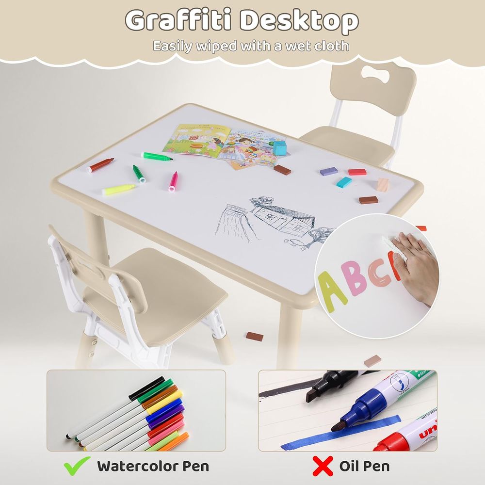 طقم طاولة و4 كراسي للأطفال، قا - مراجعة Kids Outdoor Table And Chairs وسعره