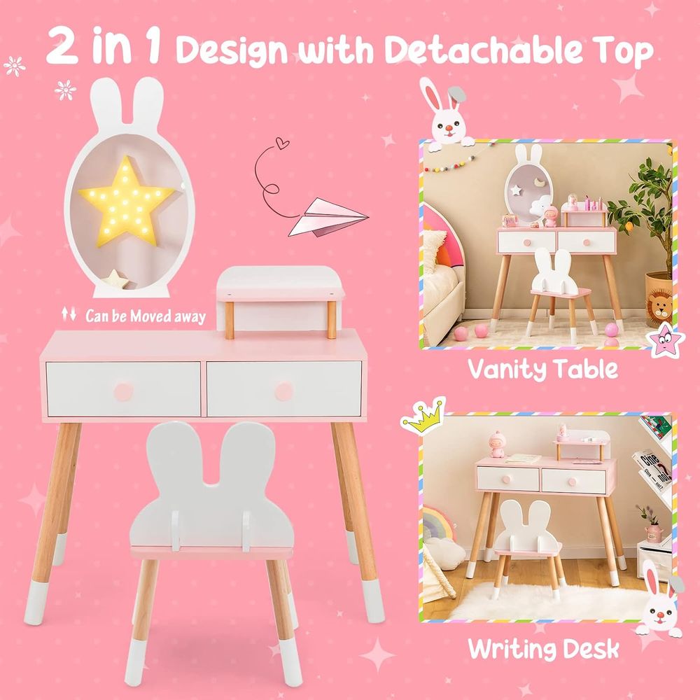 طاولة تجميل للأطفال، طقم تسريح - مراجعة Kids Outdoor Table And Chairs وسعره