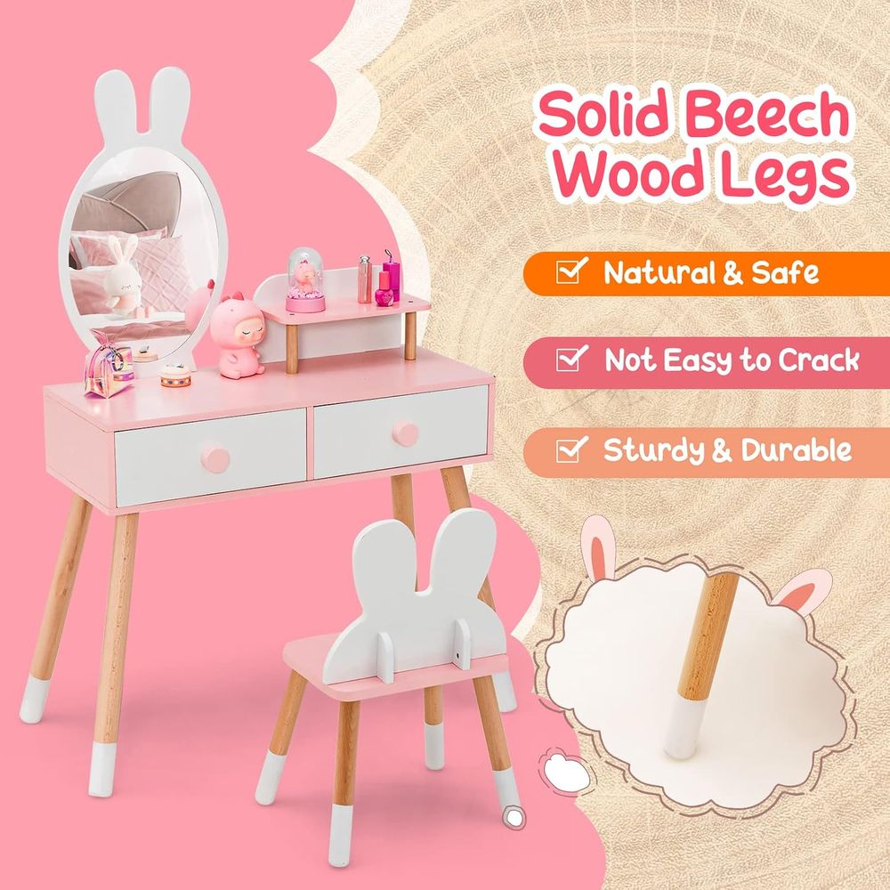 طاولة تجميل للأطفال، طقم تسريح - مراجعة Kids Outdoor Table And Chairs وسعره