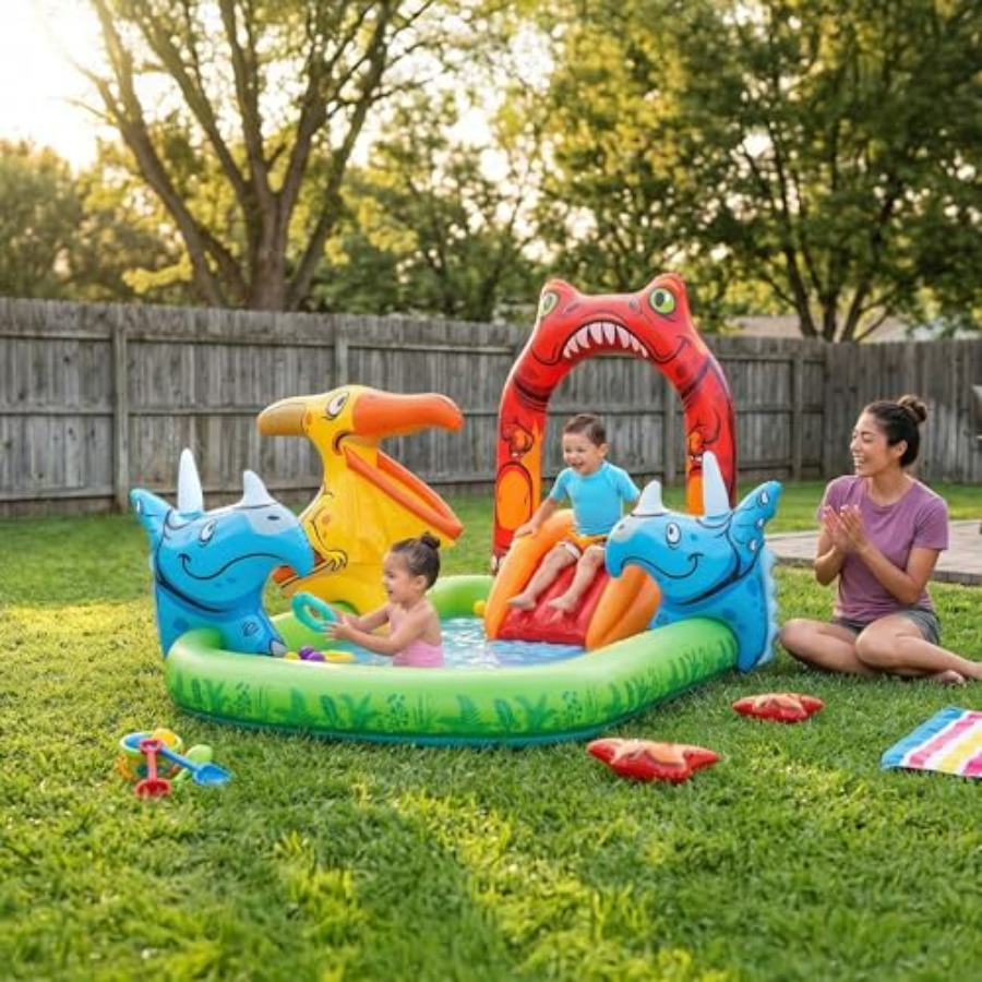مركز ألعاب مائية خارجي للأطفال - مراجعة Kids Outdoor Water Play وسعره